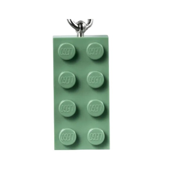 LEGO® 2x4 Sand Green Brick Key Chain - Stylish Key Holder - Unique Gift Idea - Picture 3 of 3